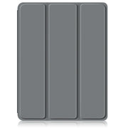 For iPad Pro 11 2024 Acrylic 3-Fold Smart Leather Tablet Case(Grey)