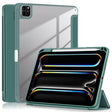 For iPad Pro 11 2024 Acrylic 3-Fold Smart Leather Tablet Case(Deep Green) - iPad Pro 11 2024 Cases by PMC TechLife | Online Shopping South Africa | PMC TechLife | Buy Now Pay Later Mobicred