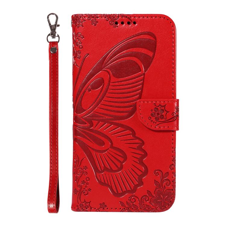 For Huawei Pura 80 5G Swallowtail Butterfly Embossed Leather Phone Case(Red)