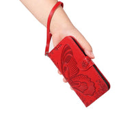 For Huawei Pura 80 5G Swallowtail Butterfly Embossed Leather Phone Case(Red)