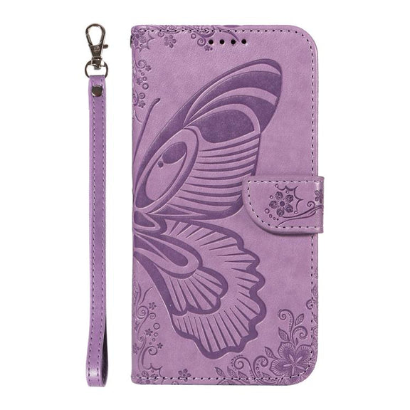 For Huawei Pura 80 Pro 5G Swallowtail Butterfly Embossed Leather Phone Case(Purple)