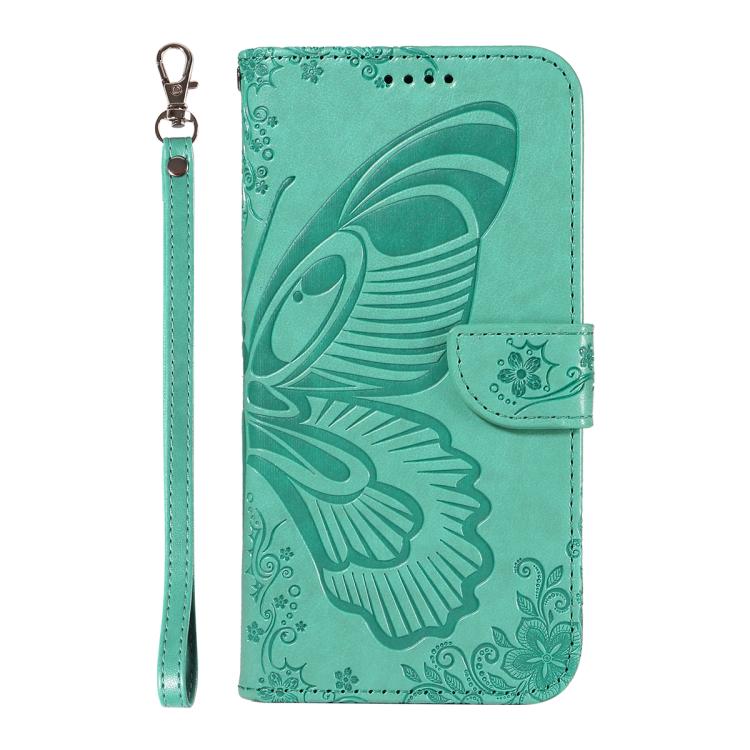 For Huawei Pura 80 Pro 5G Swallowtail Butterfly Embossed Leather Phone Case(Green)