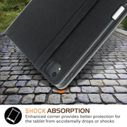 For iPad Air 11 2024 / Pro 11 2022 Front Stand Smart TPU Leather Tablet Case(Black)