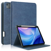 For iPad Air 11 2025 / 2024 Front Stand Smart TPU Leather Tablet Case(Dark Blue)