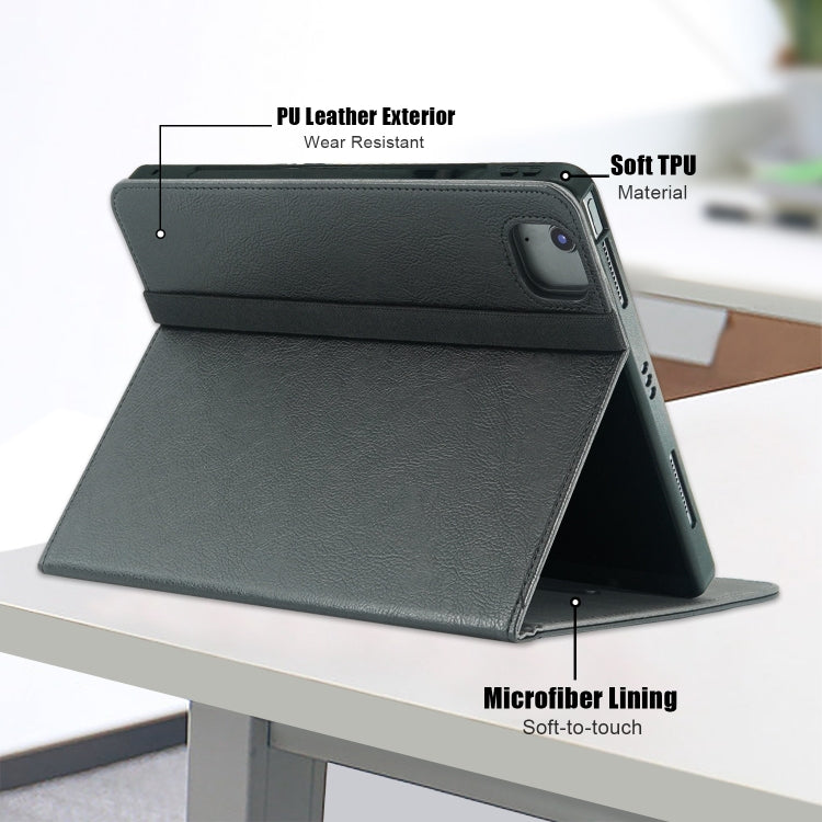 For iPad Air 13 2025 / 2024 Front Stand Smart TPU Leather Tablet Case(Black)