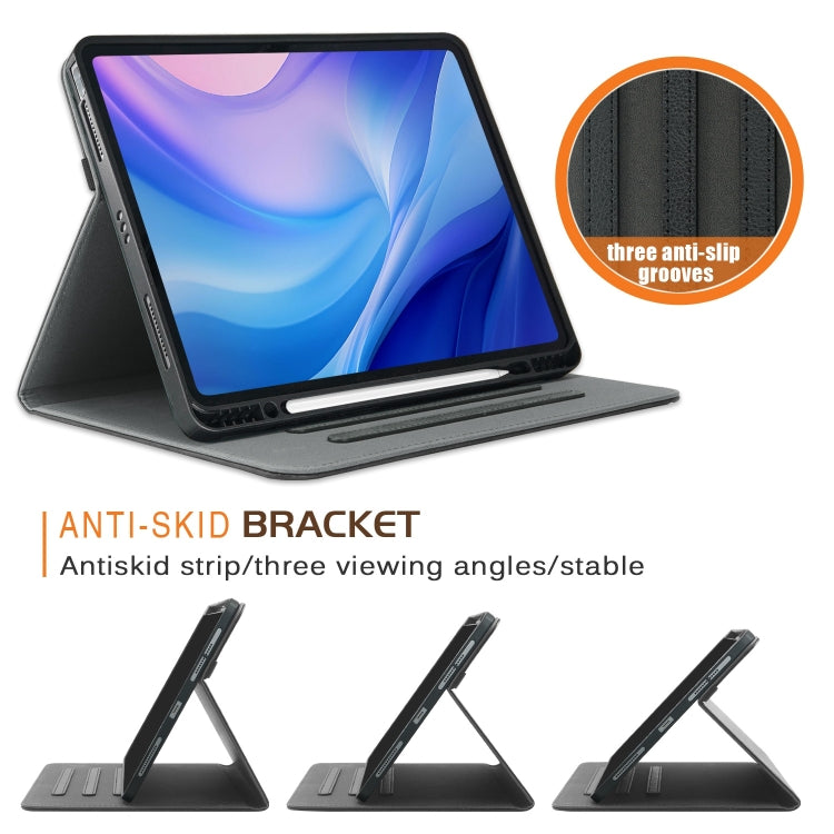 For iPad Air 13 2025 / 2024 Front Stand Smart TPU Leather Tablet Case(Black)