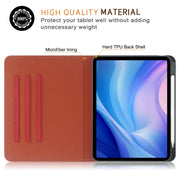 For iPad Pro 11 2024 Front Stand Smart TPU Leather Tablet Case(Red)