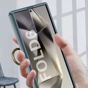 For Samsung Galaxy Z Flip6 GKK Accurate Hole Ultra-thin PC Phone Case with Ring Holder(Silver)
