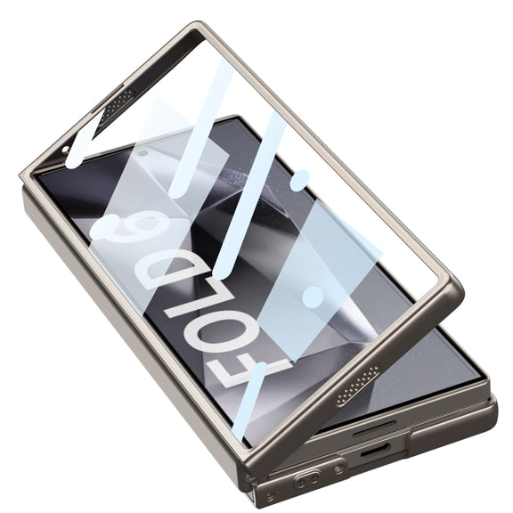 For Samsung Galaxy Z Fold6 GKK Integrated Ultra-thin Sliding Window Card Slot Phone Case(Green)