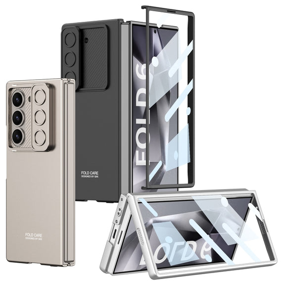 For Samsung Galaxy Z Fold6 GKK Integrated Ultra-thin Sliding Window Phone Case(Black)