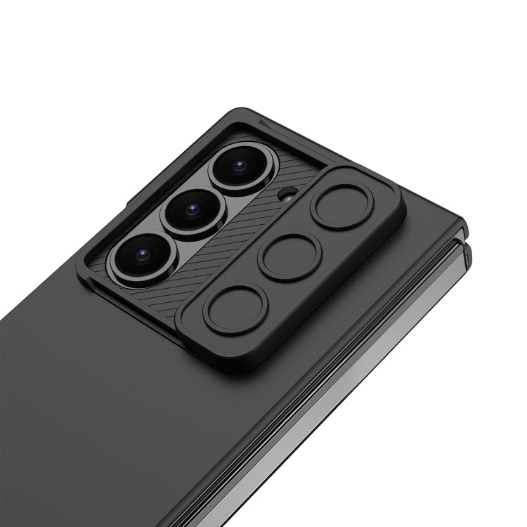 For Samsung Galaxy Z Fold6 GKK Integrated Ultra-thin Sliding Window Phone Case(Black)