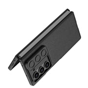 For Samsung Galaxy Z Fold6 GKK Integrated Ultra-thin Sliding Window Leather Phone Case(Green)
