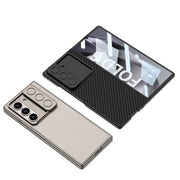For Samsung Galaxy Z Fold6 GKK Integrated Ultra-thin Sliding Window Leather Phone Case(Green)
