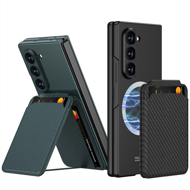 For Samsung Galaxy Z Fold6 GKK Integrated Magsafe Detachable Card Slot Phone Case(Gray)