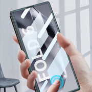 For Samsung Galaxy Z Fold6 GKK Integrated Accurate Hole Ultra-thin Square Ring Holder Phone Case(Grey)