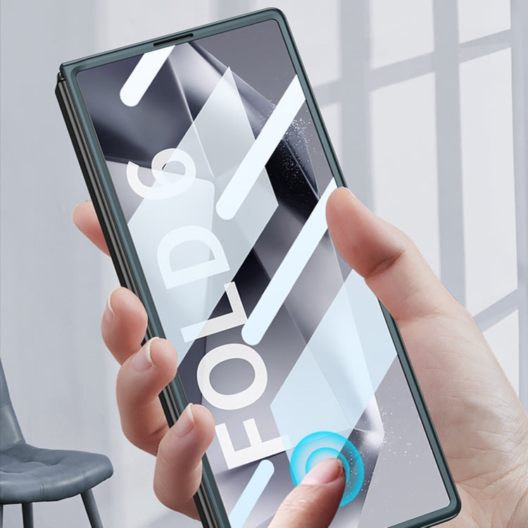 For Samsung Galaxy Z Fold6 GKK Integrated Accurate Hole Ultra-thin Square Ring Holder Phone Case(Black)