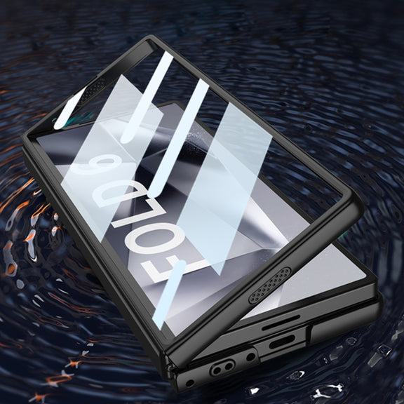 For Samsung Galaxy Z Fold6 GKK Integrated Accurate Hole Ultra-thin Square Ring Holder Phone Case(Black)