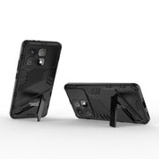 For Redmi K70 Ultra Global Punk Armor 2 in 1 PC + TPU Phone Case with Holder(Black)
