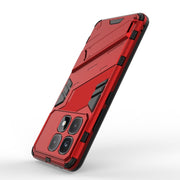 For Redmi K70 Ultra Global Punk Armor 2 in 1 PC + TPU Phone Case with Holder(Red)