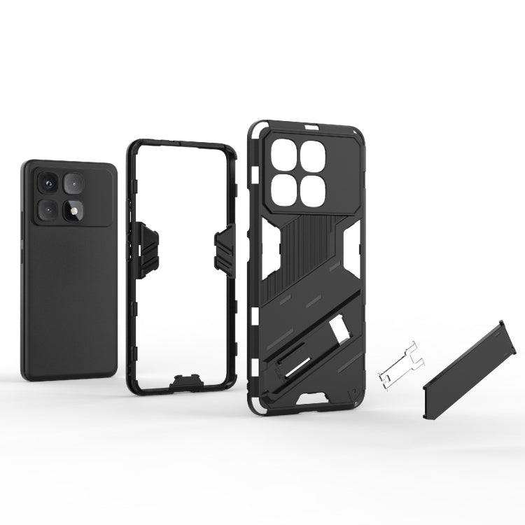 For Redmi K70 Ultra Global Punk Armor 2 in 1 PC + TPU Phone Case with Holder(Green)