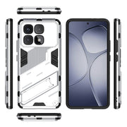 For Redmi K70 Ultra Global Punk Armor 2 in 1 PC + TPU Phone Case with Holder(White)