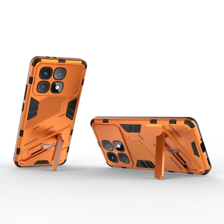 For Redmi K70 Ultra Global Punk Armor 2 in 1 PC + TPU Phone Case with Holder(Orange)