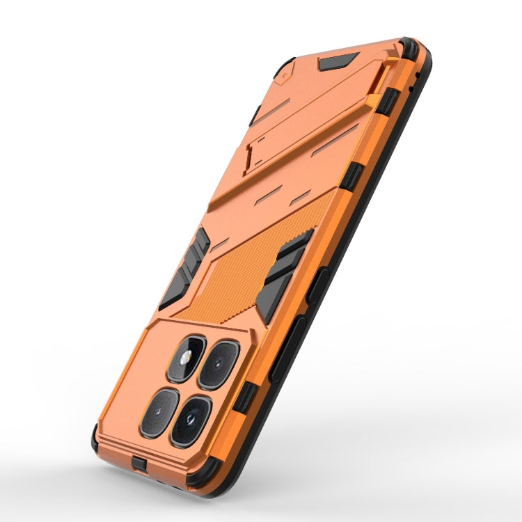 For Redmi K70 Ultra Global Punk Armor 2 in 1 PC + TPU Phone Case with Holder(Orange)