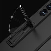 For Samsung Galaxy Z Fold6 GKK Integrated Anti Peep Full Coverage Magnetic Fold Phone Case(Silver)
