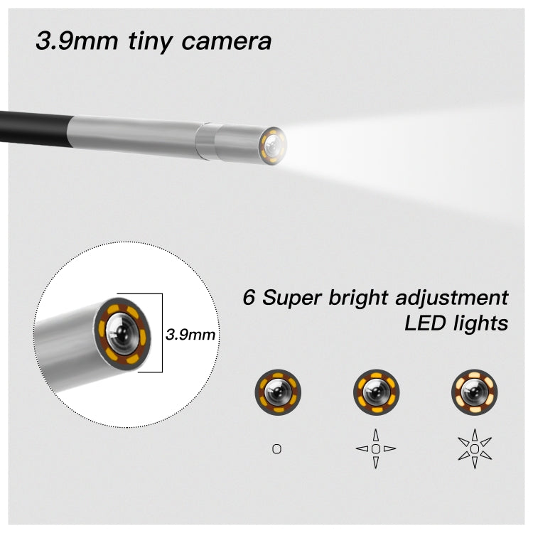 F240 3.9mm HD 1080P IP67 Water-resistant WiFi Direct Connection Digital Endoscope, Cable Length:2m(Black)