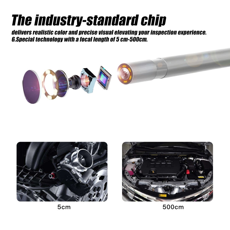 F240 3.9mm HD 1080P IP67 Water-resistant WiFi Direct Connection Digital Endoscope, Cable Length:2m(Black)