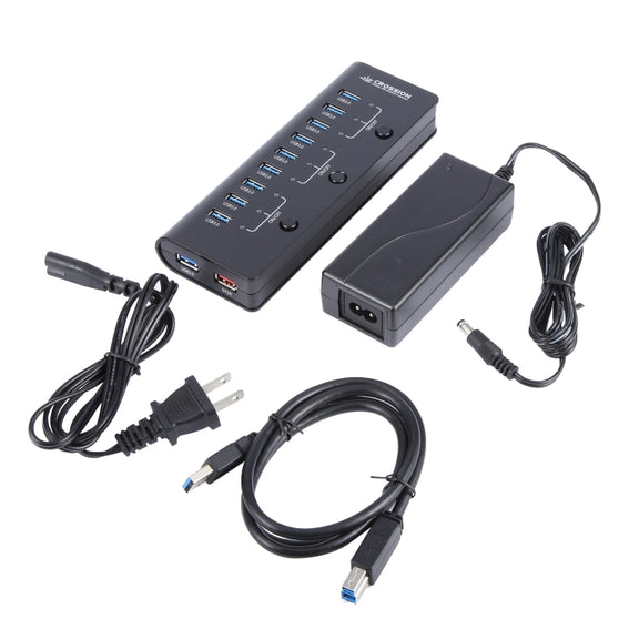 ORICO CRU3-H9C1 10 Port USB3.0 12V 4A HUB Power Adapter, Plug:AU Plug