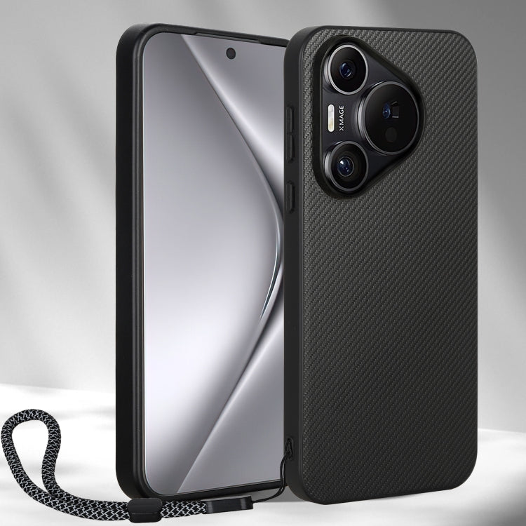 For Huawei Pura 70 ViLi TC Series Kevlar Carbon Fiber Texture Phone Case(Black)