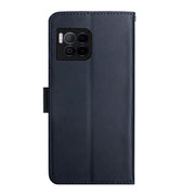 For T-Mobile REVVL 7 Pro 5G HT02 Genuine Leather Fingerprint-proof Flip Phone Case(Blue)