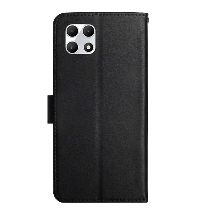 For T-Mobile REVVL 7 5G HT02 Genuine Leather Fingerprint-proof Flip Phone Case(Black)