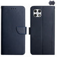 For T-Mobile REVVL 7 5G HT02 Genuine Leather Fingerprint-proof Flip Phone Case(Blue) - More Brand by PMC TechLife | Online Shopping South Africa | PMC TechLife | Buy Now Pay Later Mobicred
