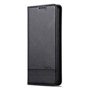 For Redmi Note 14 Pro 5G AZNS Magnetic Calf Texture Flip Leather Phone Case(Black)