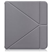 For Kobo Libra Colour 2024 Solid Color Deformation TPU Leather Smart Tablet Case(Grey)