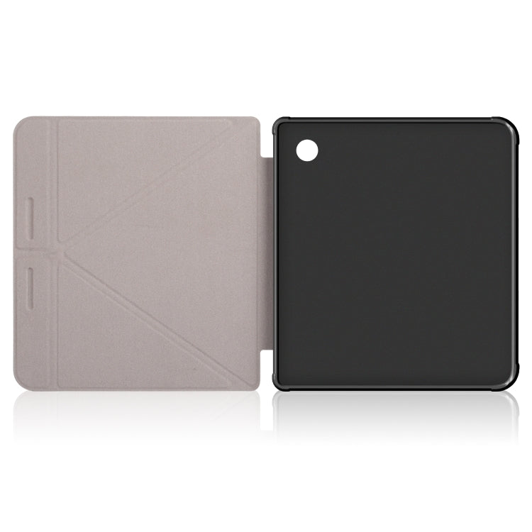 For Kobo Libra Colour 2024 Solid Color Deformation TPU Leather Smart Tablet Case(Sunset)