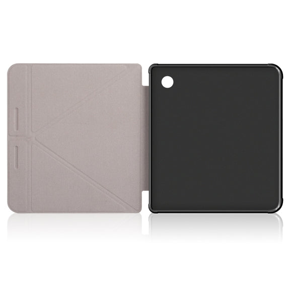 For Kobo Libra Colour 2024 Solid Color Deformation TPU Leather Smart Tablet Case(Milky Way)