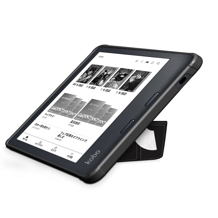 For Kobo Libra Colour 2024 Solid Color Deformation TPU Leather Smart Tablet Case(Big Eyes)