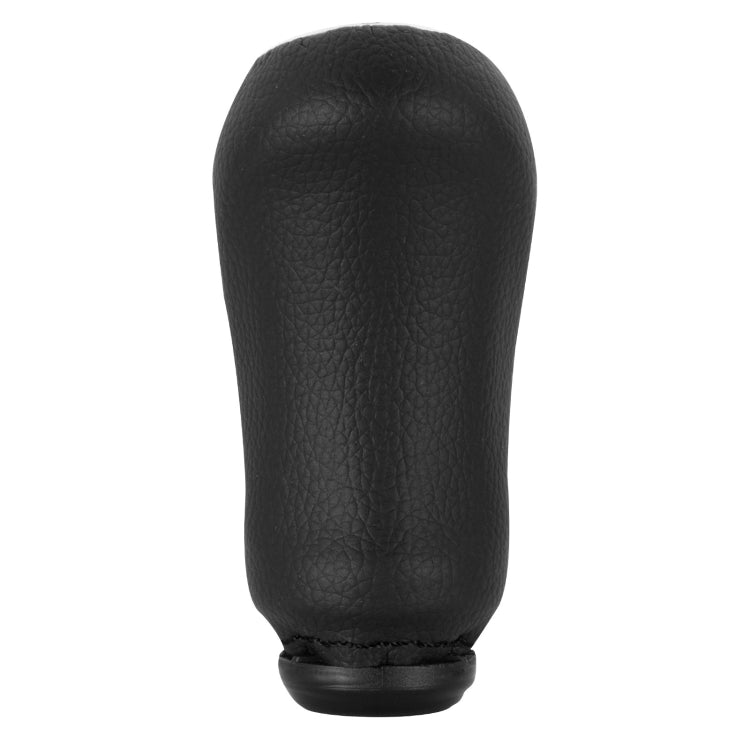 For Renault Clio III MK3 Car Gear Lever Knob Leather Gear Shift Knob(Black)