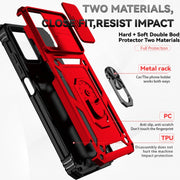 For Motorola Moto G Power 5G 2024 Sliding Camshield Holder Phone Case(Red)