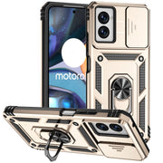 For Motorola Moto G Power 5G 2024 Sliding Camshield Holder Phone Case(Gold)