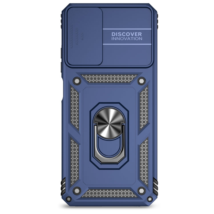 For Motorola Moto G Power 5G 2024 Sliding Camshield Holder Phone Case(Blue)