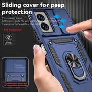 For Motorola Moto G Power 5G 2024 Sliding Camshield Holder Phone Case(Blue)