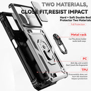 For Motorola Moto G Power 5G 2024 Sliding Camshield Holder Phone Case(Silver)