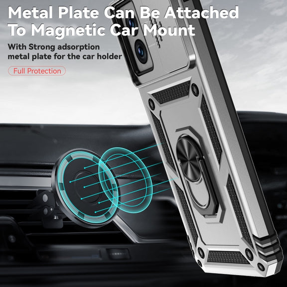 For Motorola Moto G Power 5G 2024 Sliding Camshield Holder Phone Case(Silver)