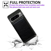 For Google Pixel 9 / 9 Pro Solid Color Zipper 11-Card Slots Bag Phone Case with Lanyard(Black)
