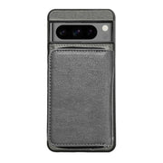 For Google Pixel 9 / 9 Pro Solid Color Zipper 11-Card Slots Bag Phone Case with Lanyard(Grey)