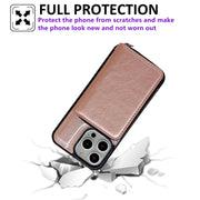 For iPhone 16 Pro Solid Color Zipper 11-Card Slots Bag Phone Case with Lanyard(Rose Gold)